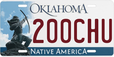OK license plate 200CHU