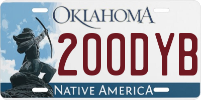 OK license plate 200DYB