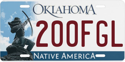 OK license plate 200FGL