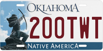 OK license plate 200TWT