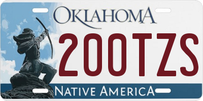 OK license plate 200TZS
