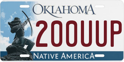 OK license plate 200UUP