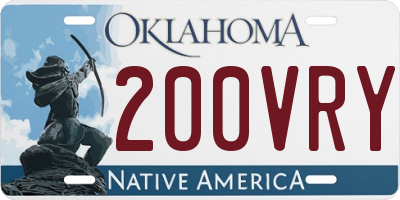 OK license plate 200VRY