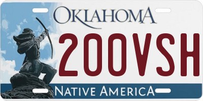 OK license plate 200VSH