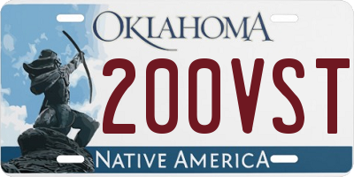 OK license plate 200VST
