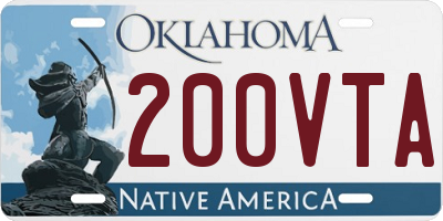 OK license plate 200VTA