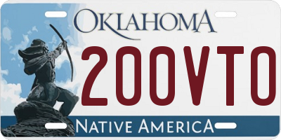 OK license plate 200VTO