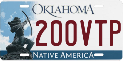 OK license plate 200VTP