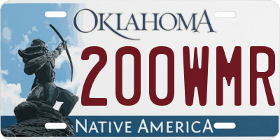 OK license plate 200WMR