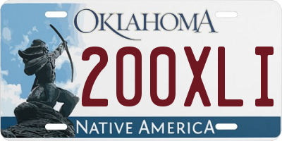 OK license plate 200XLI
