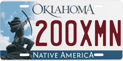 OK license plate 200XMN