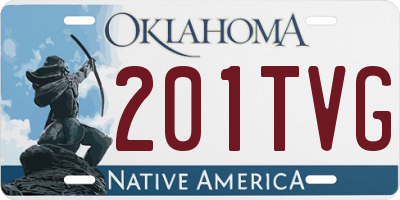 OK license plate 201TVG