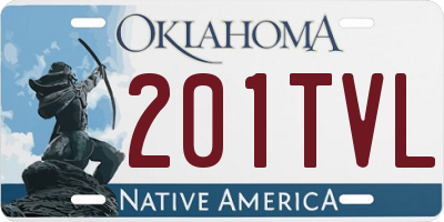 OK license plate 201TVL