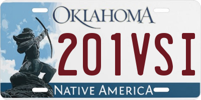 OK license plate 201VSI