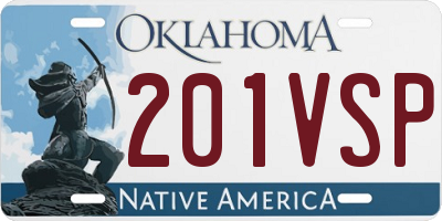 OK license plate 201VSP