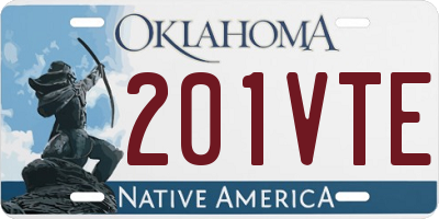 OK license plate 201VTE