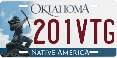 OK license plate 201VTG