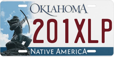 OK license plate 201XLP