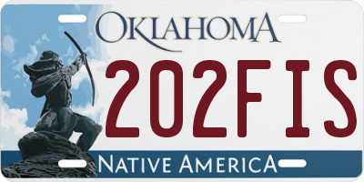 OK license plate 202FIS