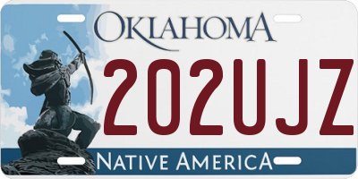 OK license plate 202UJZ