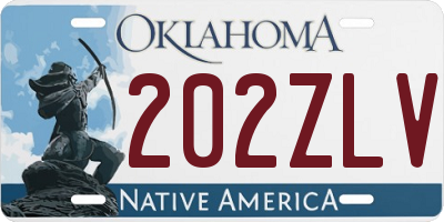 OK license plate 202ZLV