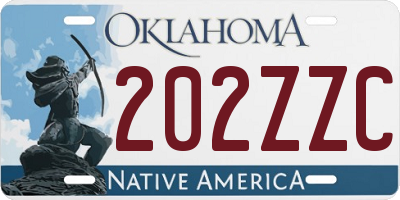 OK license plate 202ZZC