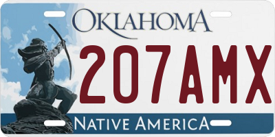 OK license plate 207AMX