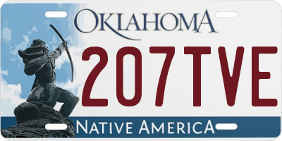 OK license plate 207TVE