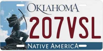 OK license plate 207VSL