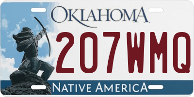OK license plate 207WMQ