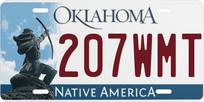 OK license plate 207WMT