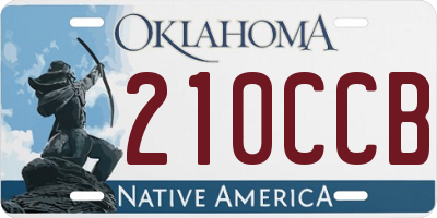 OK license plate 210CCB