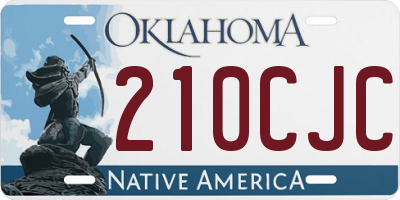 OK license plate 210CJC