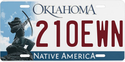 OK license plate 210EWN
