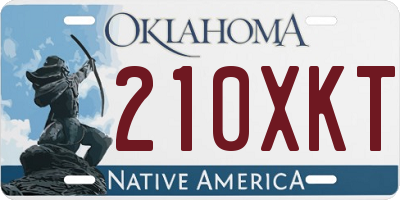 OK license plate 210XKT