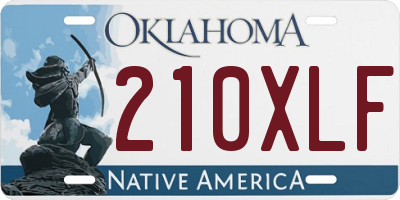 OK license plate 210XLF