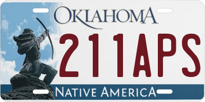 OK license plate 211APS