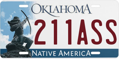 OK license plate 211ASS