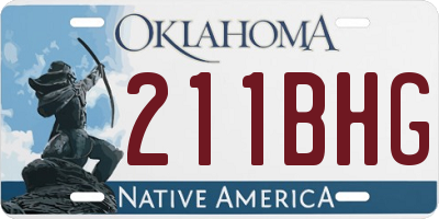 OK license plate 211BHG