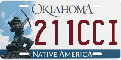 OK license plate 211CCI