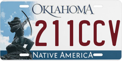 OK license plate 211CCV