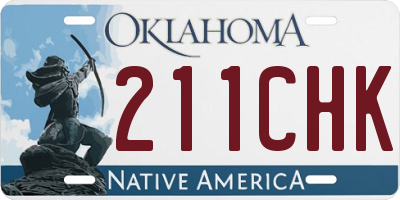 OK license plate 211CHK