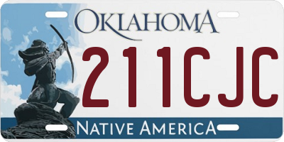 OK license plate 211CJC