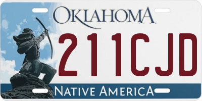 OK license plate 211CJD