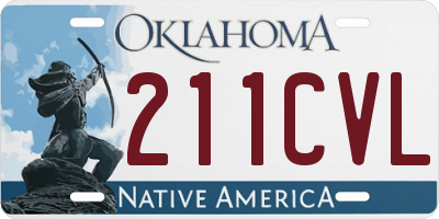 OK license plate 211CVL