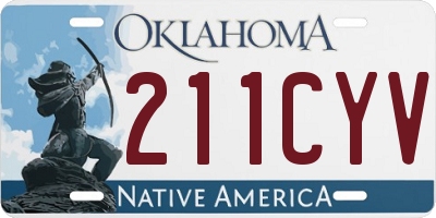 OK license plate 211CYV
