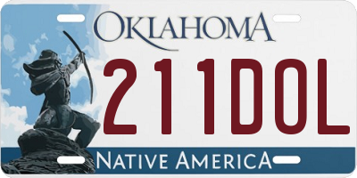 OK license plate 211DOL