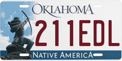 OK license plate 211EDL