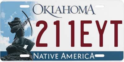 OK license plate 211EYT