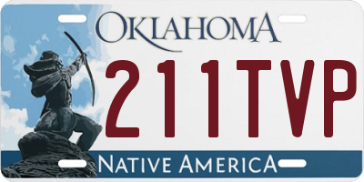 OK license plate 211TVP